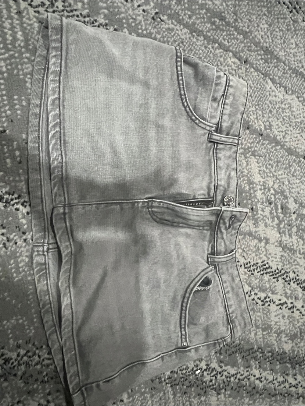 Garage Grey Denim Midi Skirt
